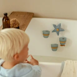 Little Dutch Badwand Bekers Zeester Blue