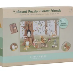 Little Dutch Geluidenpuzzel hout Forest Friends Multi