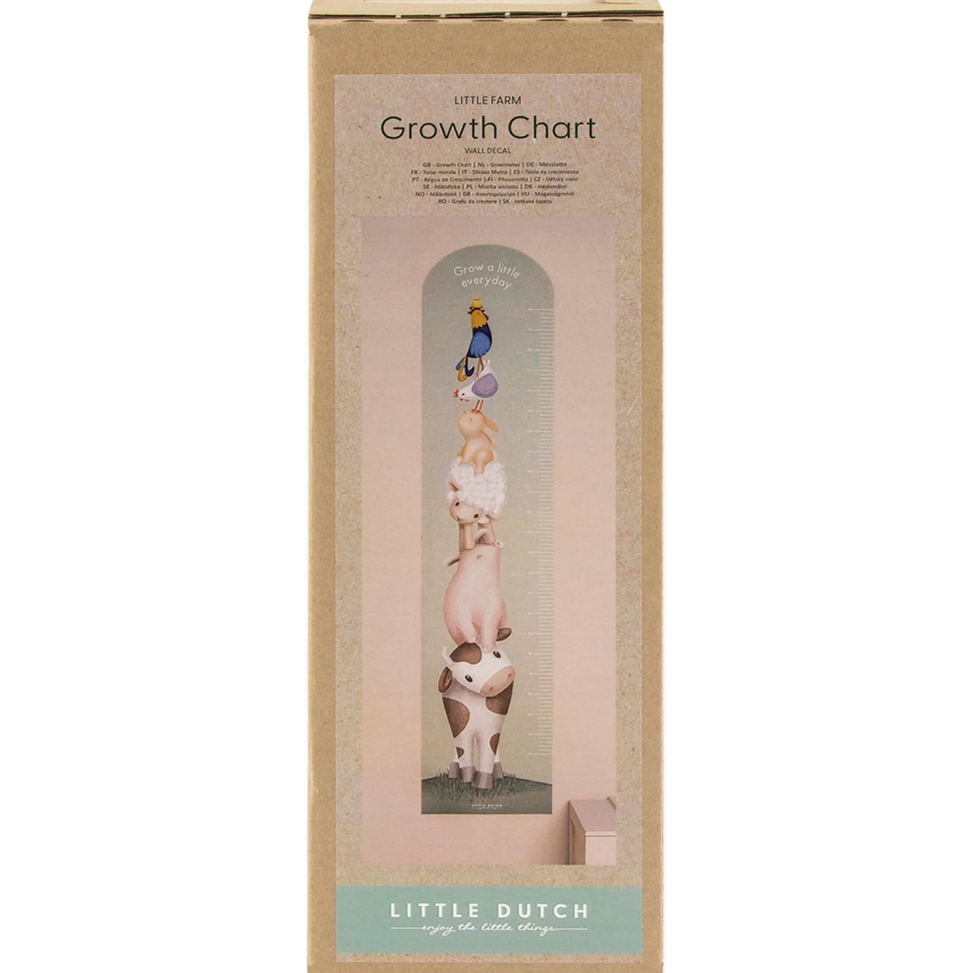 Little Dutch Groeimeter Little Farm mint