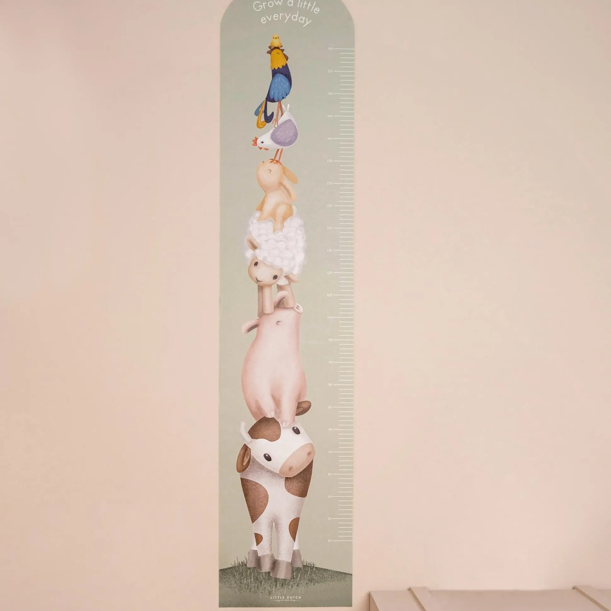 Little Dutch Groeimeter Little Farm mint