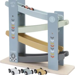 Little Dutch houten autobaan - rollerbaan Midblue
