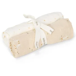 Little Dutch hydrofiel luiers 2 stuks Little Goose  beige