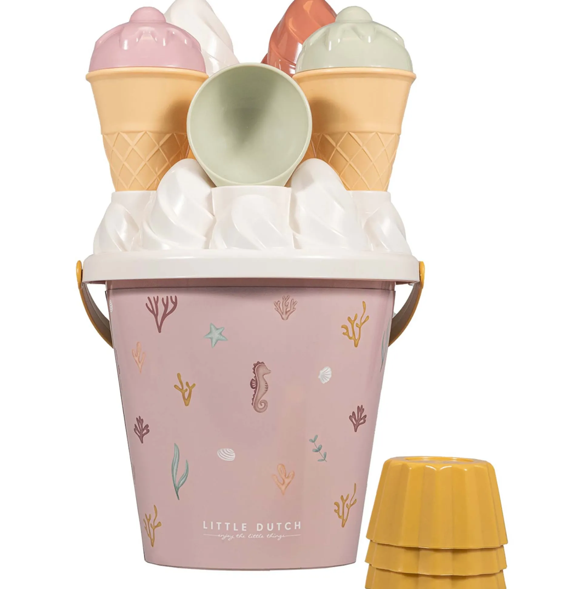 Little Dutch ijsjes emmerset 14-delig Pink