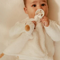 Little Dutch knuffeldoekje Newborn Naturals Goose Off-White