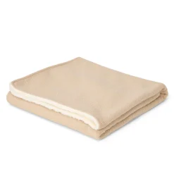 Little Dutch ledikant deken gebreid pure beige