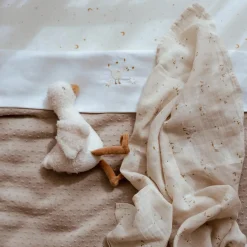 Little Dutch ledikantlaken Little Goose wit