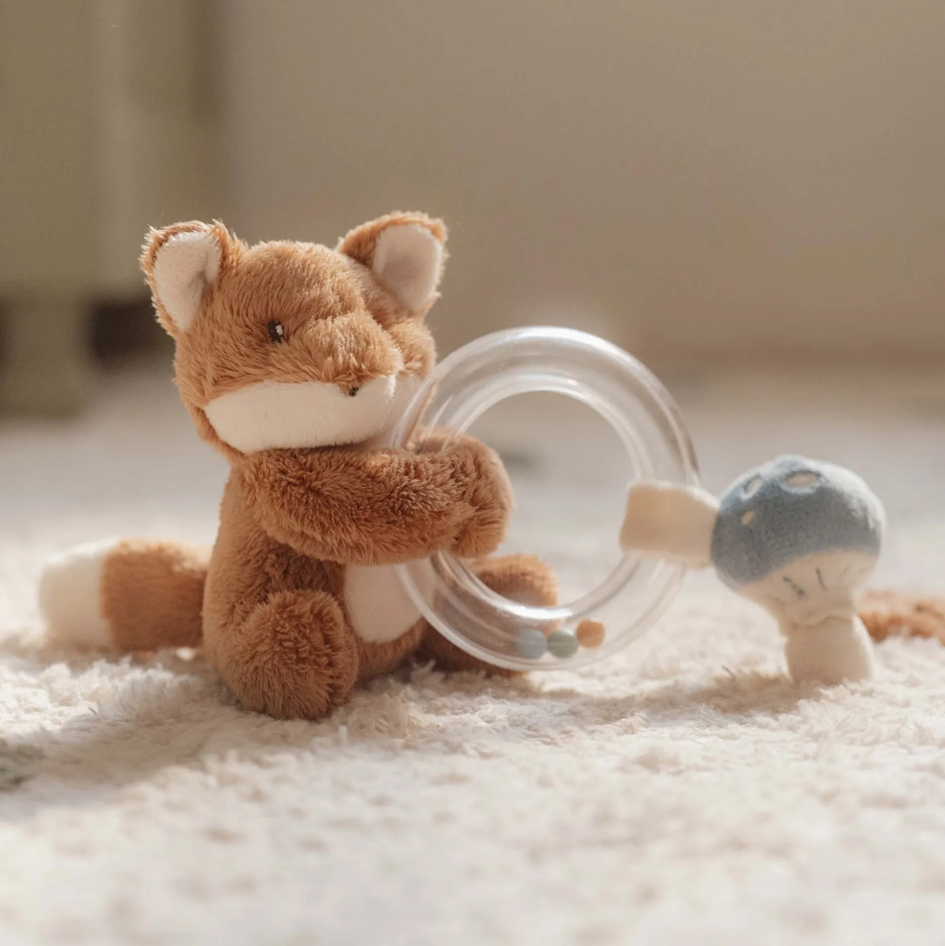 Little Dutch ringrammelaar Forest Friends Lightbrown