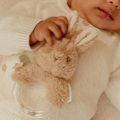 Little Dutch ringrammelaar Newborn Naturals Bunny Beigebrown