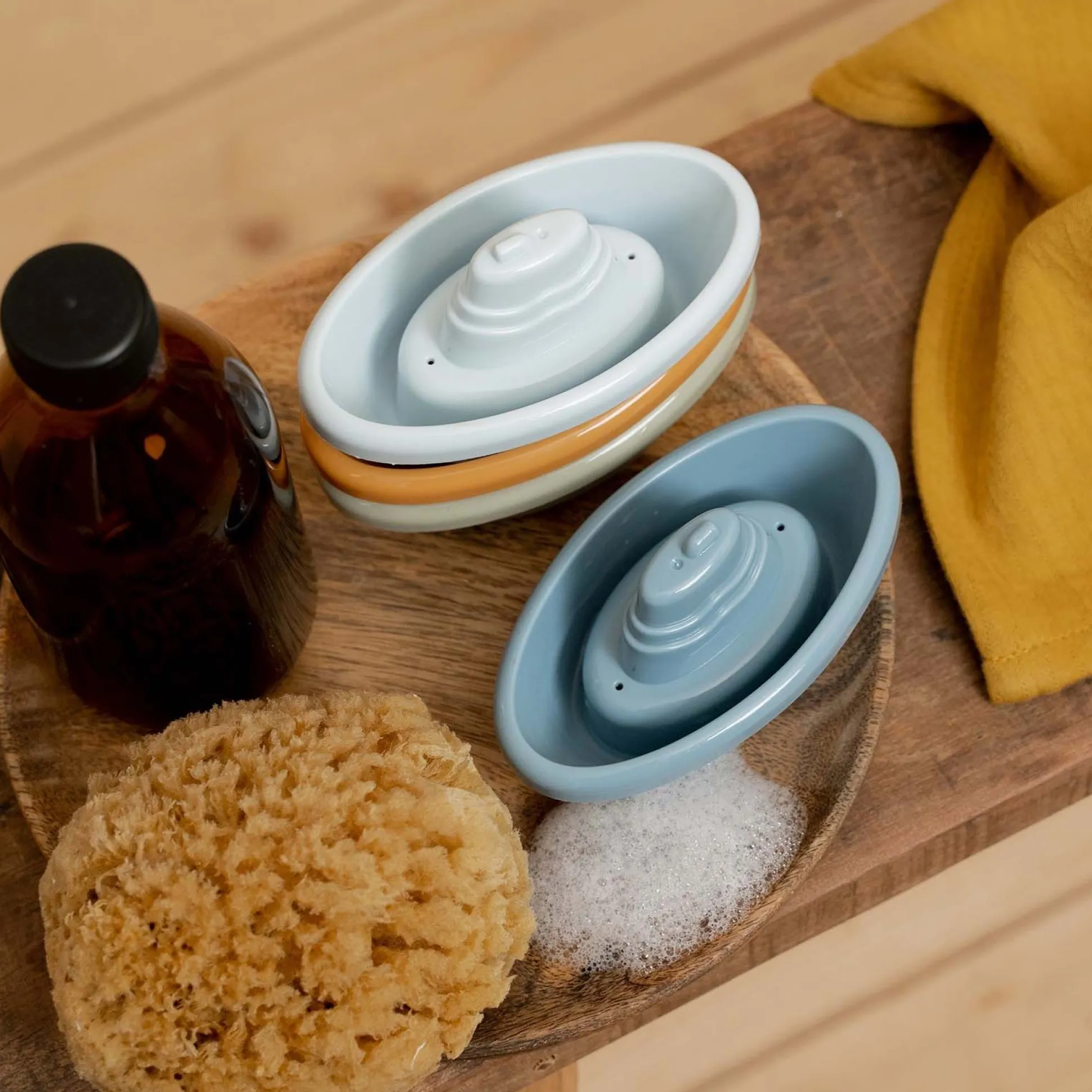 Little Dutch stapelbare badbootjes - 4 stuks Blue