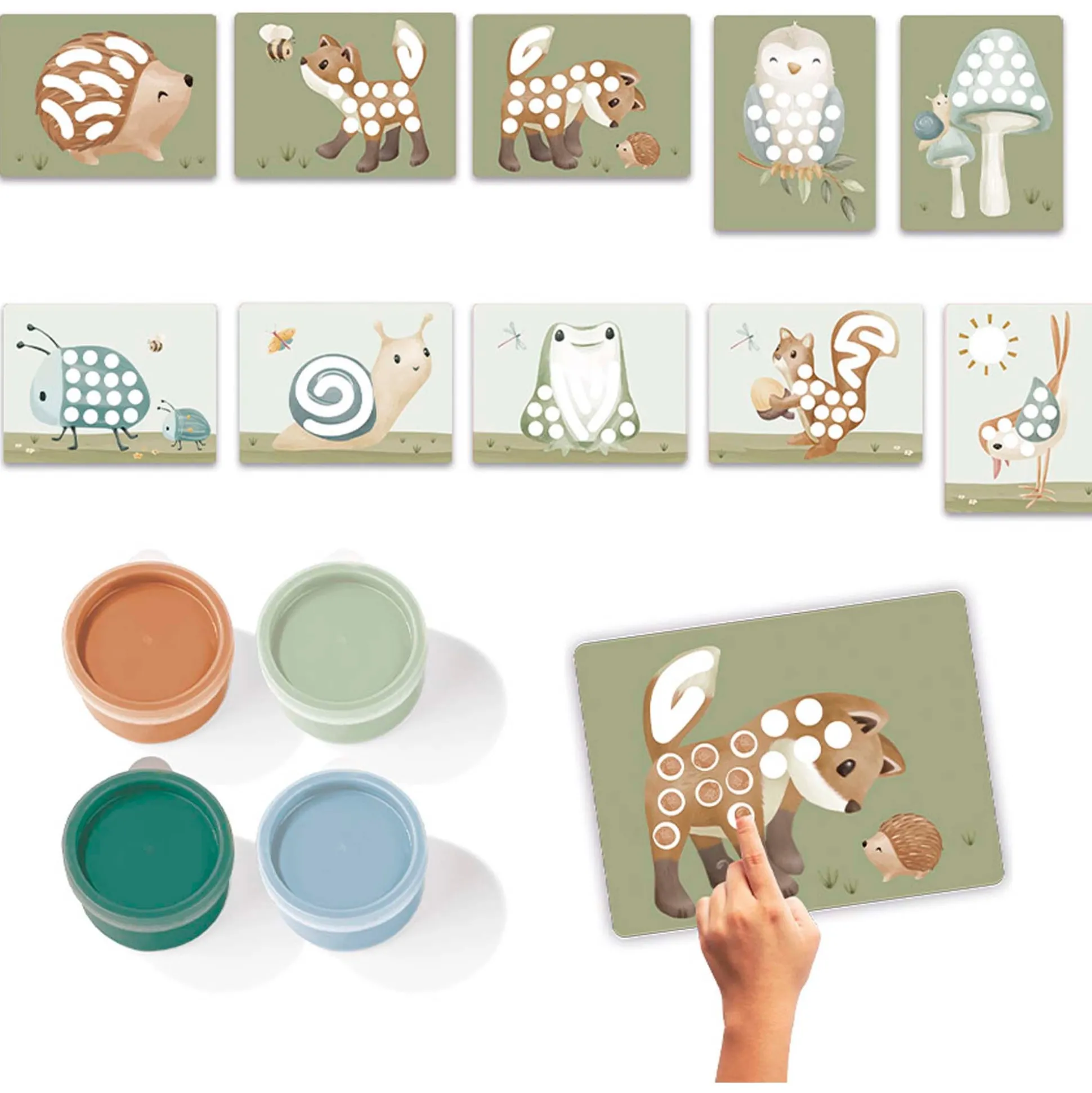 Little Dutch vingerverfset Forest Friends Multi