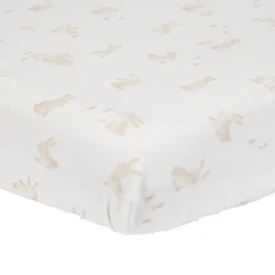 Little Dutch wieghoeslaken Baby Bunny wit