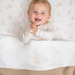 Little Dutch wieghoeslaken Baby Bunny wit