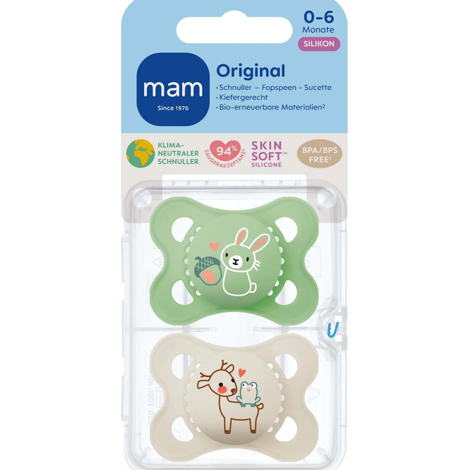 MAM Fopspeen Original 0-6 maanden Lightgreen