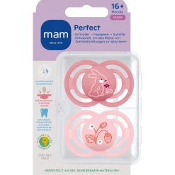 MAM fopspeen Perfect Silikon 16+ maanden Pink