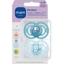 MAM fopspeen Perfect Silikon 6-16 maanden Blue