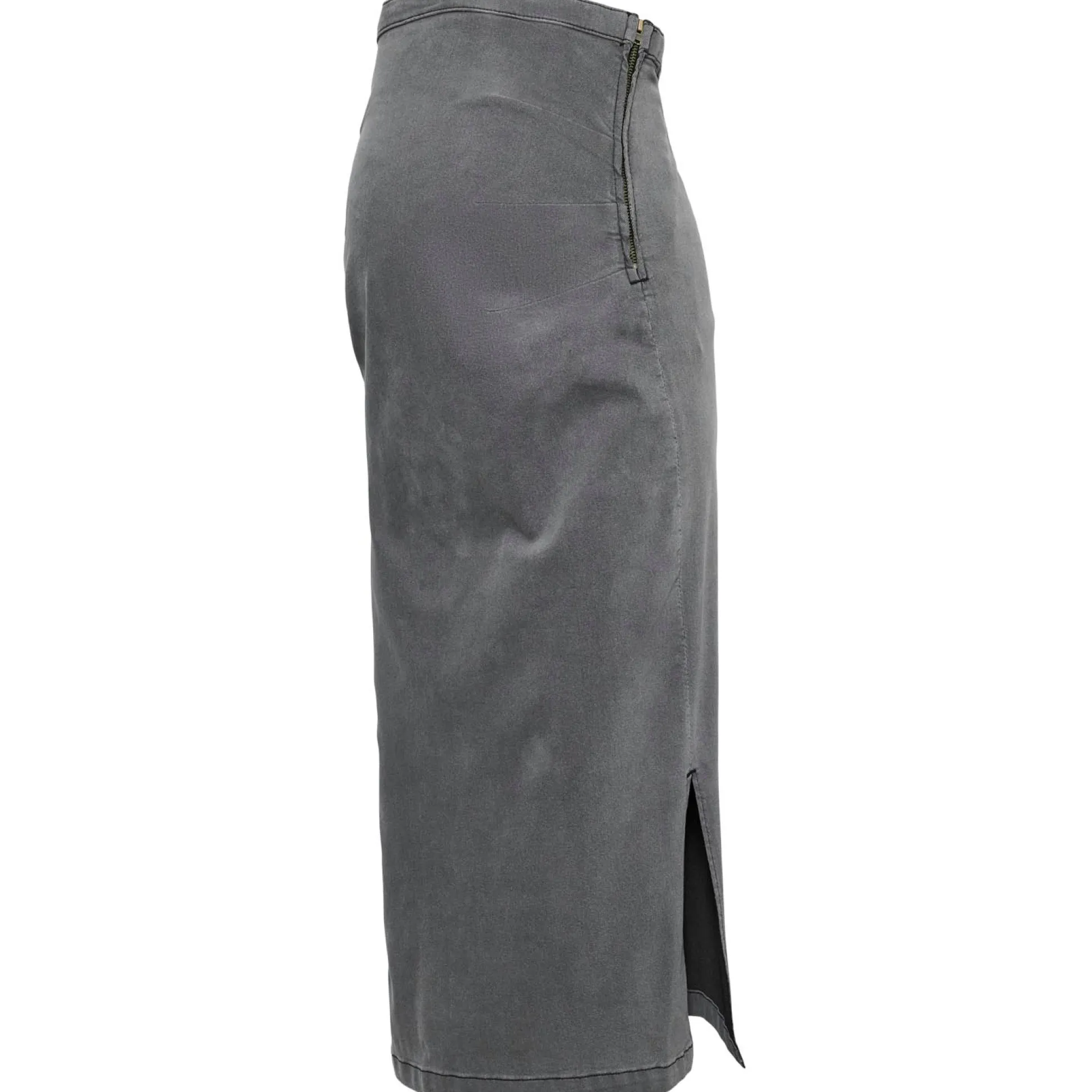 Mamalicious zwangerschapsrok knielengte effen grijs