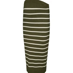 Mamalicious zwangerschapsrok knielengte strepen groen