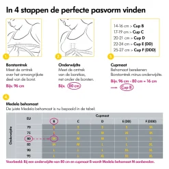 Medela 3-in-1 Borstvoedings- en kolfbeha - Zwart - maat L
