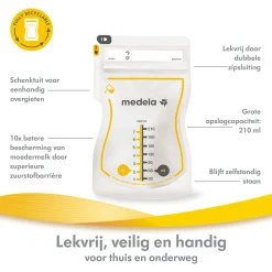 Medela Moedermelkbewaarzakjes 210 ml - 25 stuks