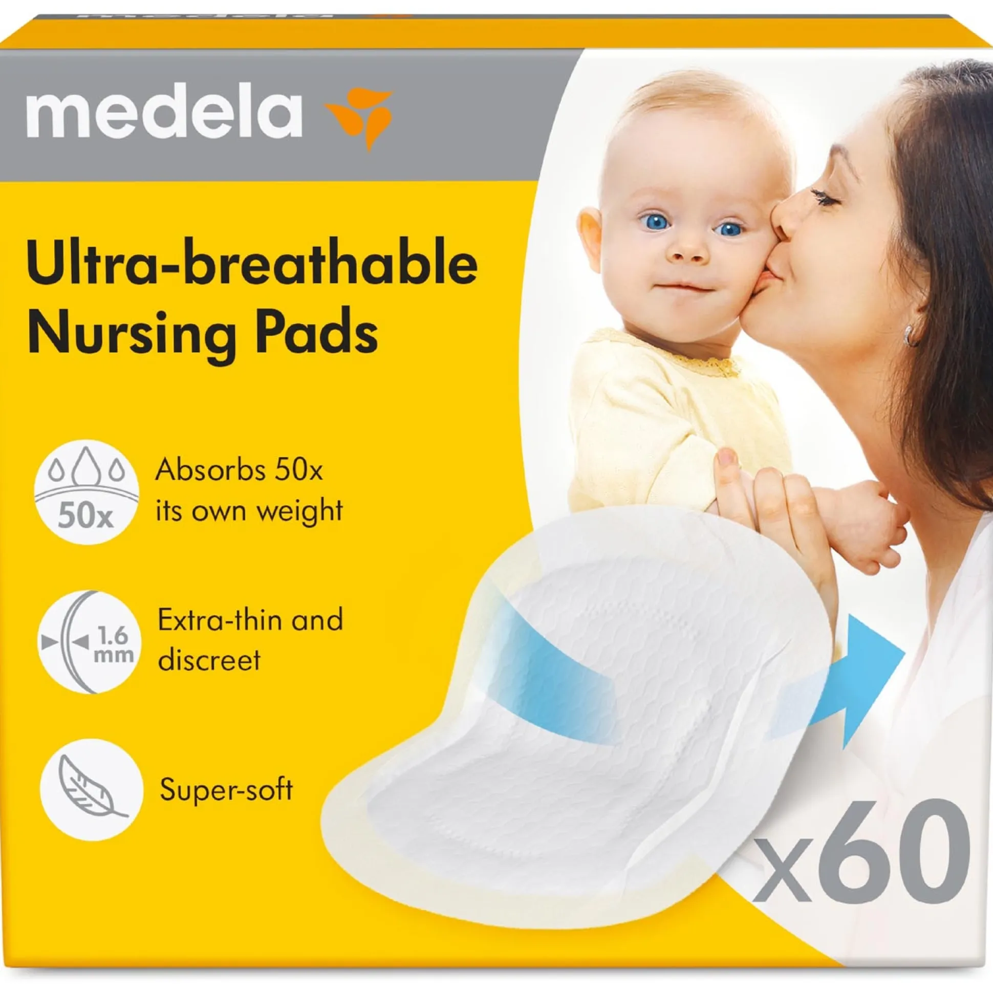 Medela zogkompressen 60 stuks