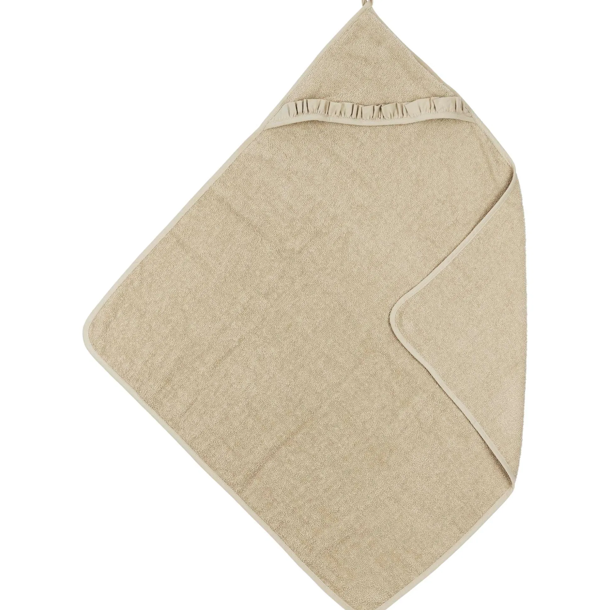 Meyco badcape ruffle beige