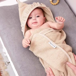 Meyco badcape ruffle beige