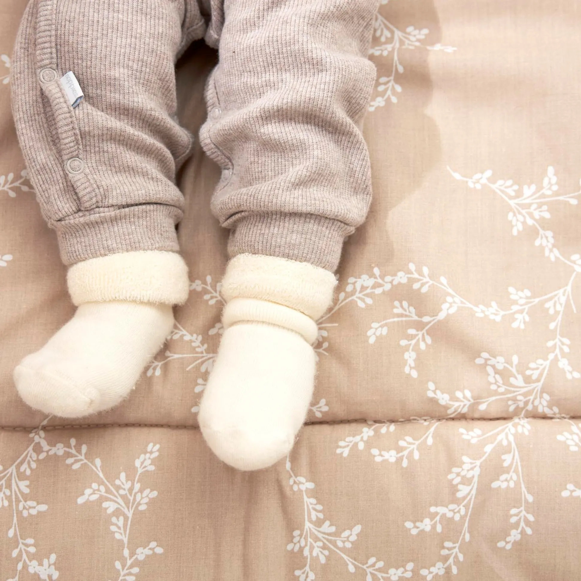 Meyco boxkleed branches Sandbrown