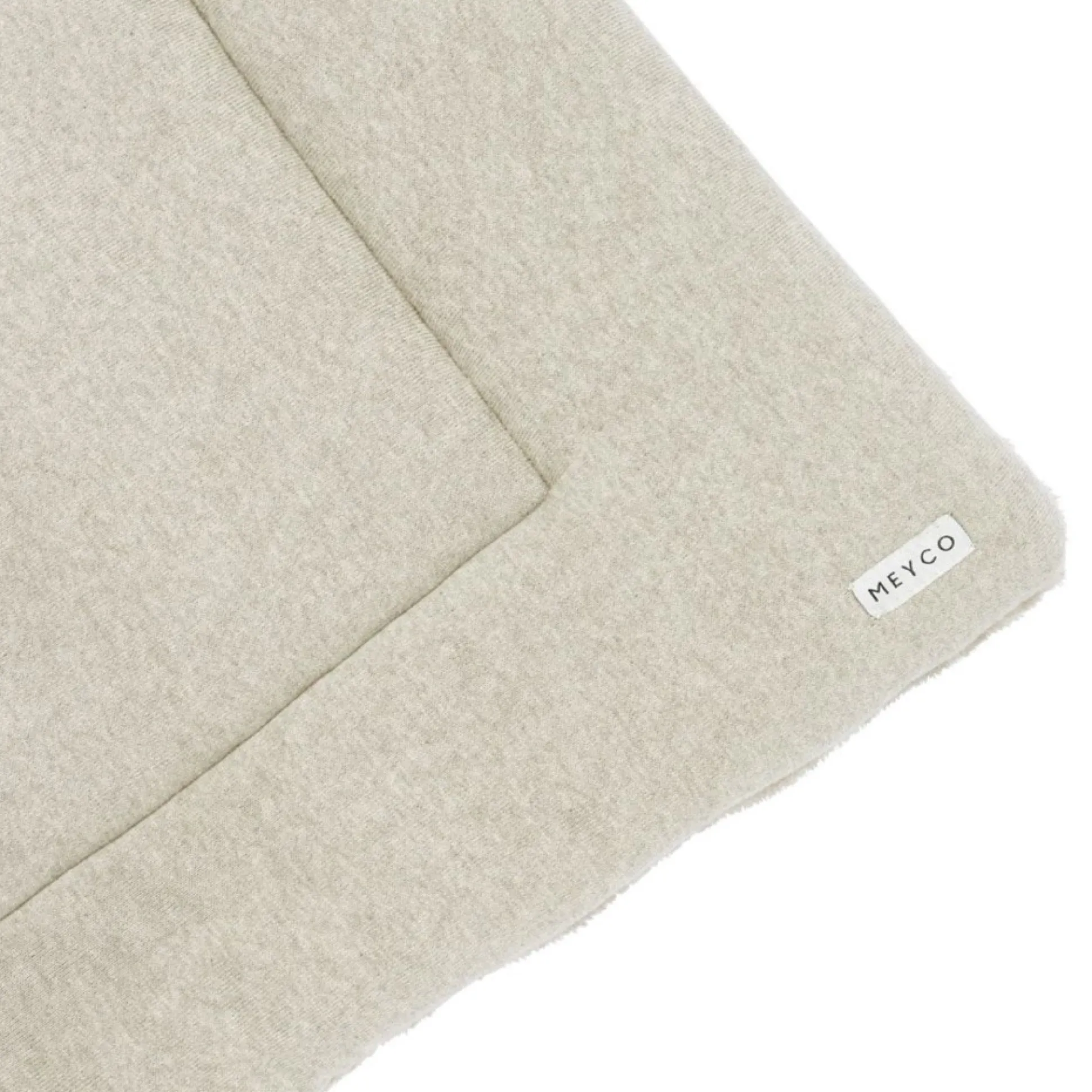 Meyco boxkleed Knit basic met teddy Sandbrown