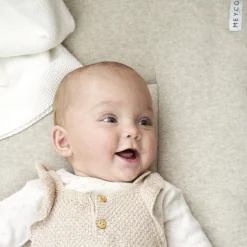 Meyco boxkleed Knit basic met teddy Sandbrown