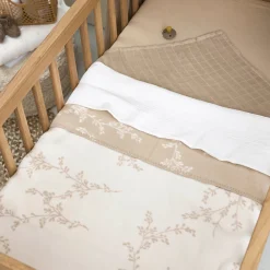 Meyco ledikantdeken branches beige