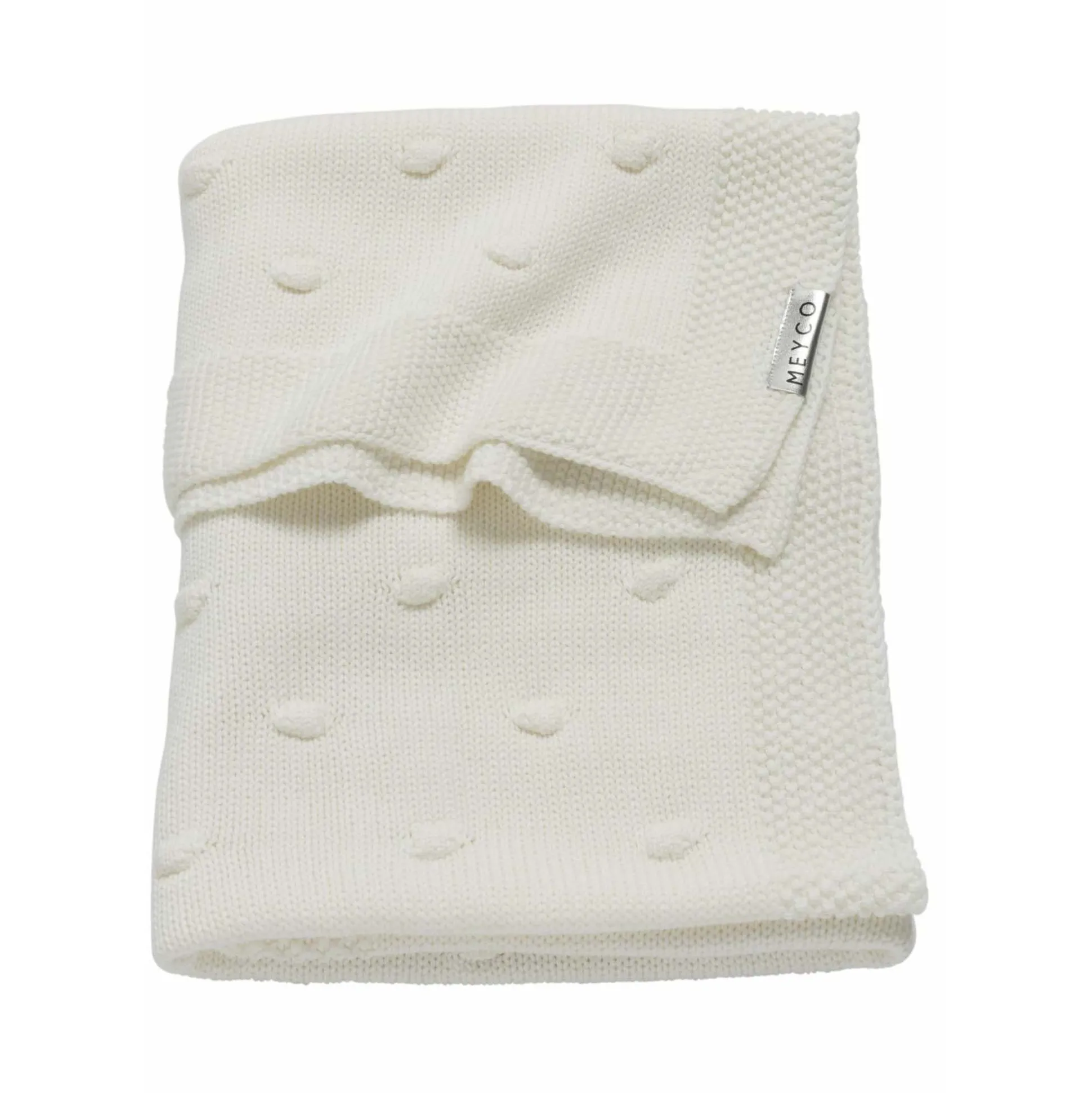 Meyco ledikantdeken knots beige