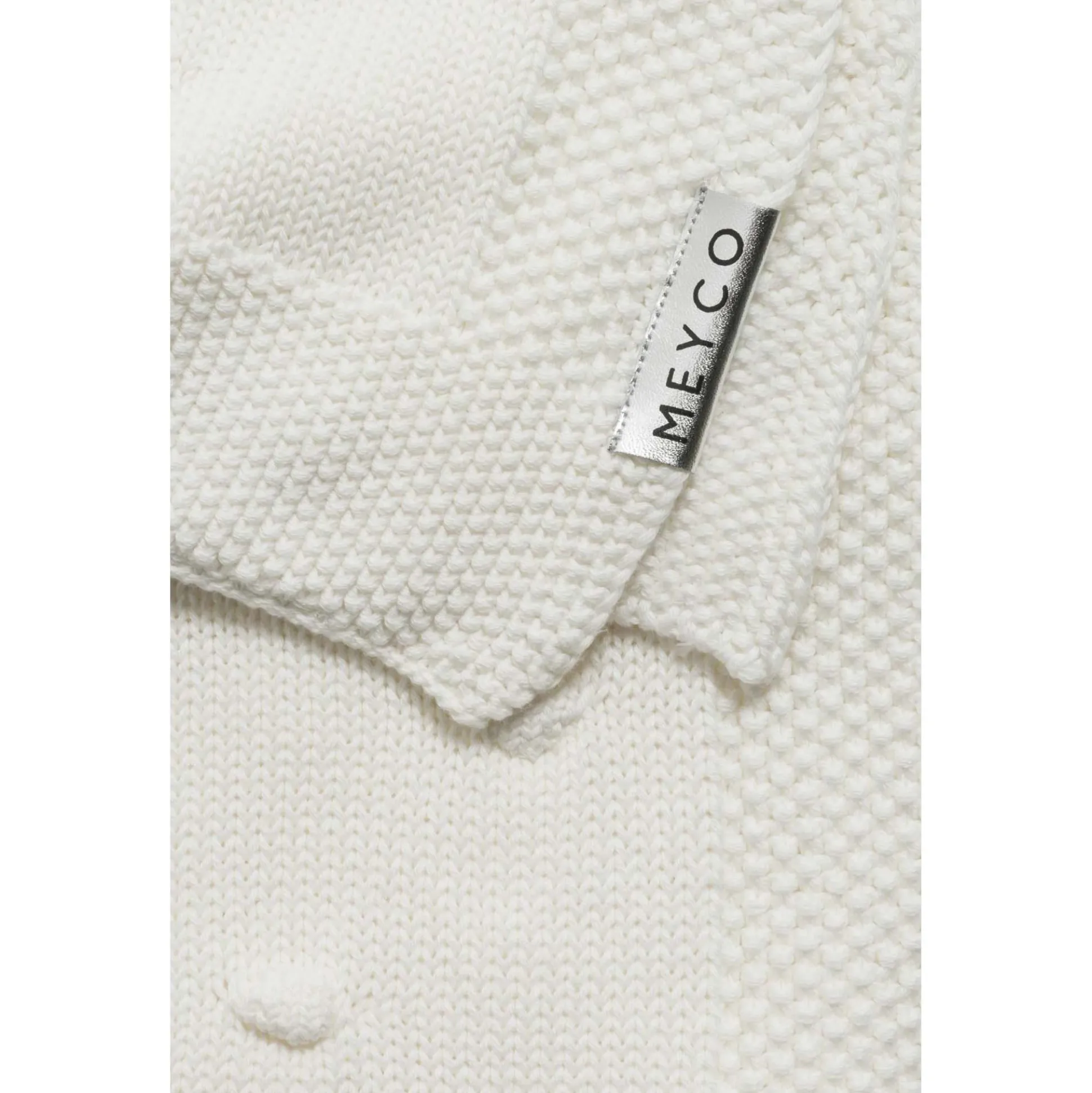 Meyco ledikantdeken knots beige