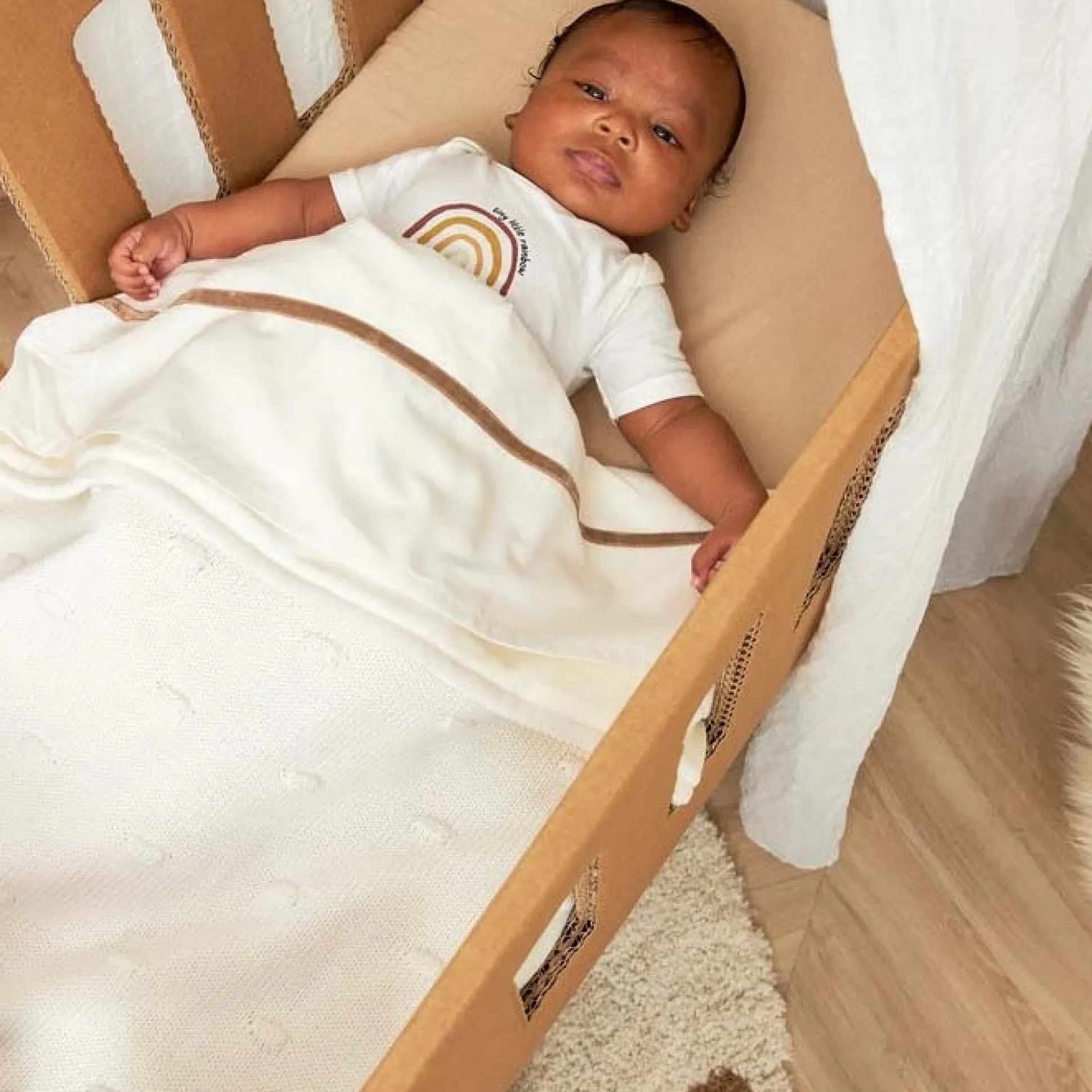 Meyco ledikantdeken knots beige