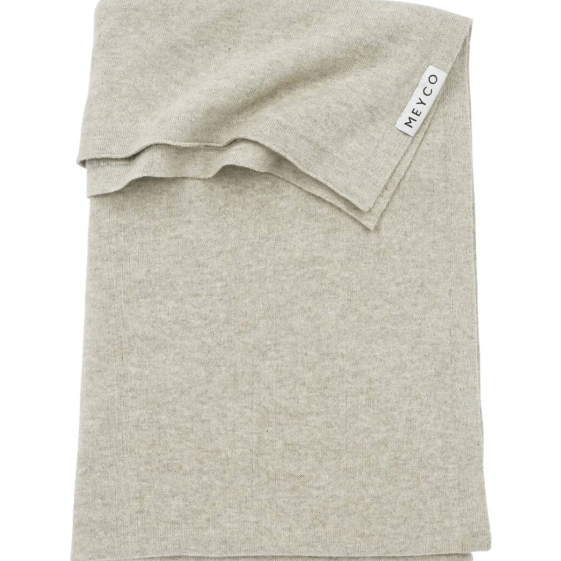 Meyco ledikantdeken sand melange bruin
