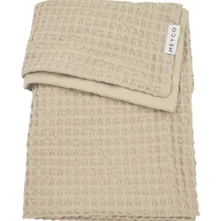 Meyco ledikantdeken wafel beige