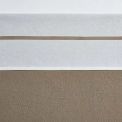 Meyco ledikantlaken bies taupe