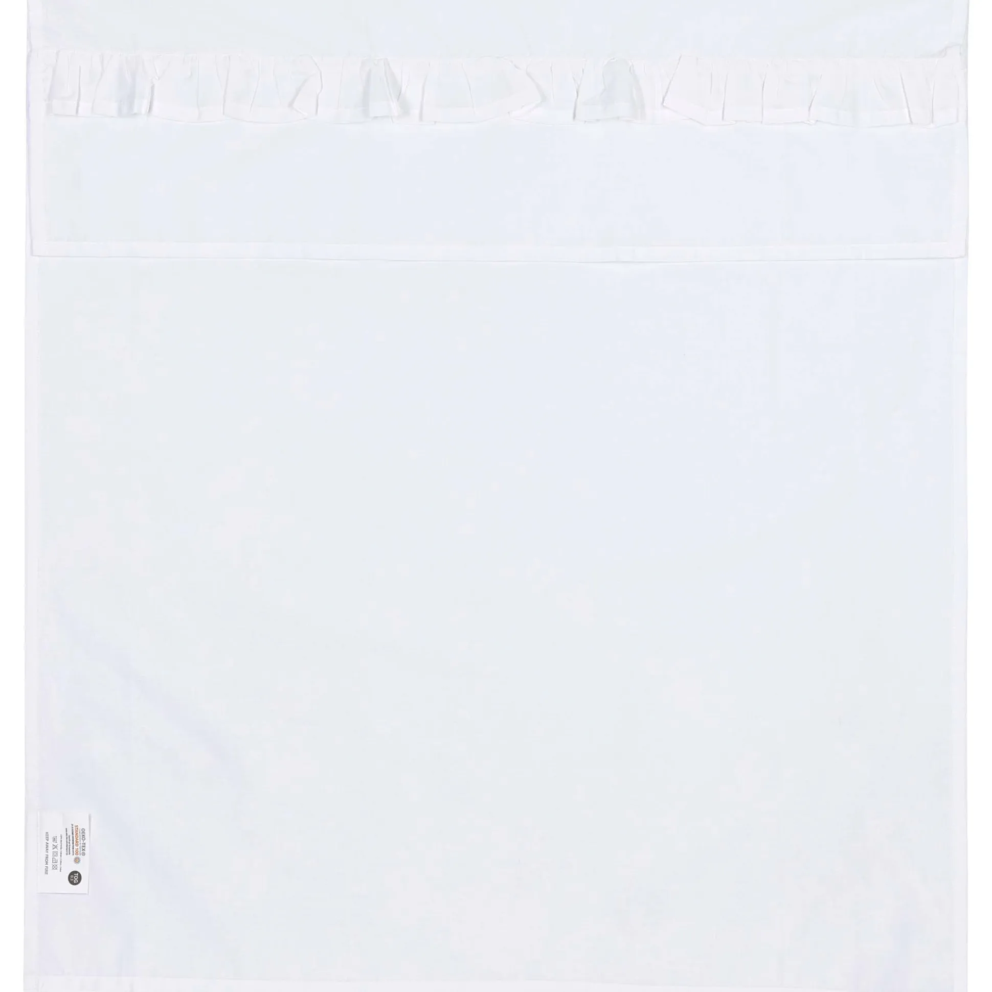 Meyco ledikantlaken ruffle wit