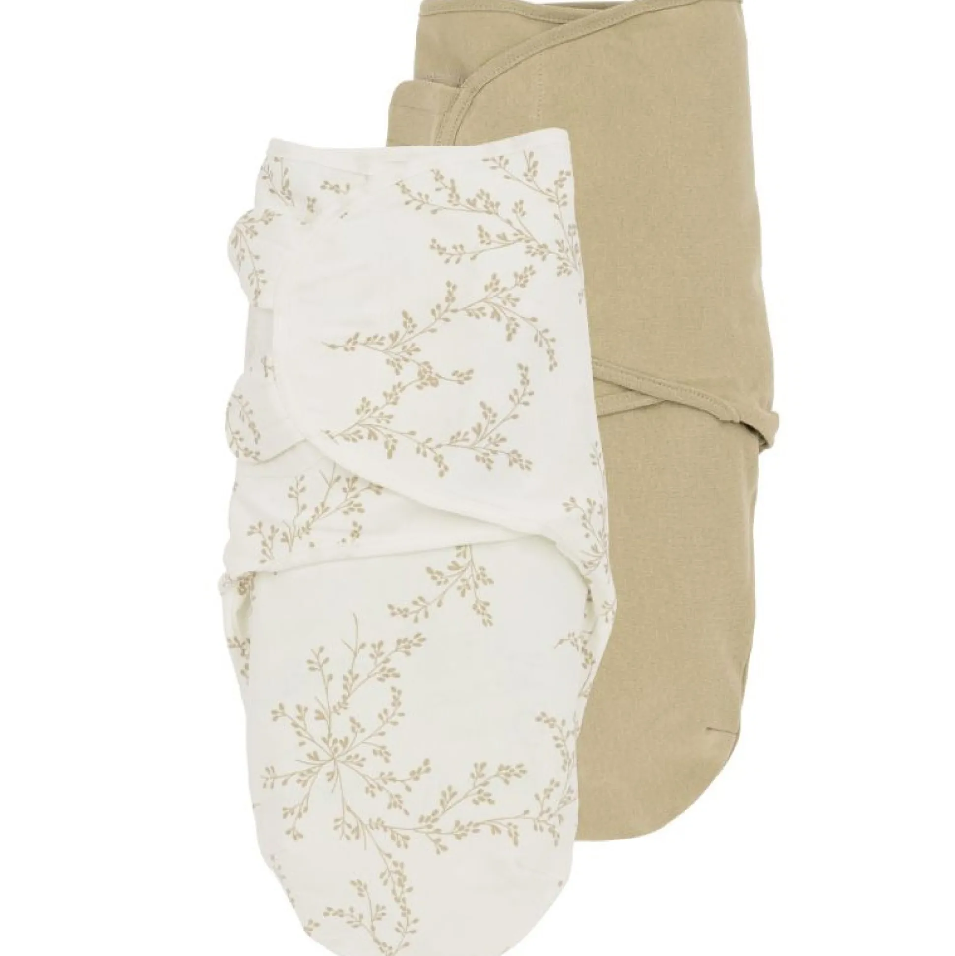Meyco swaddle branches 2 stuks 3-6 maanden Sandbrown