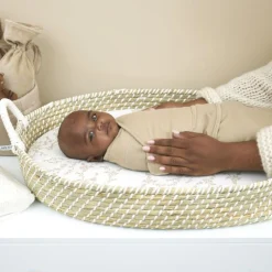 Meyco swaddle branches 2 stuks 3-6 maanden Sandbrown