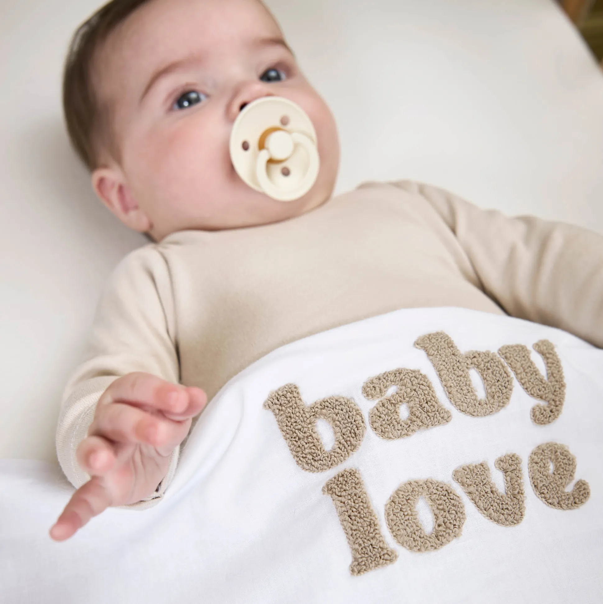 Meyco wieg laken baby love wit