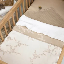 Meyco wiegdeken branches beige