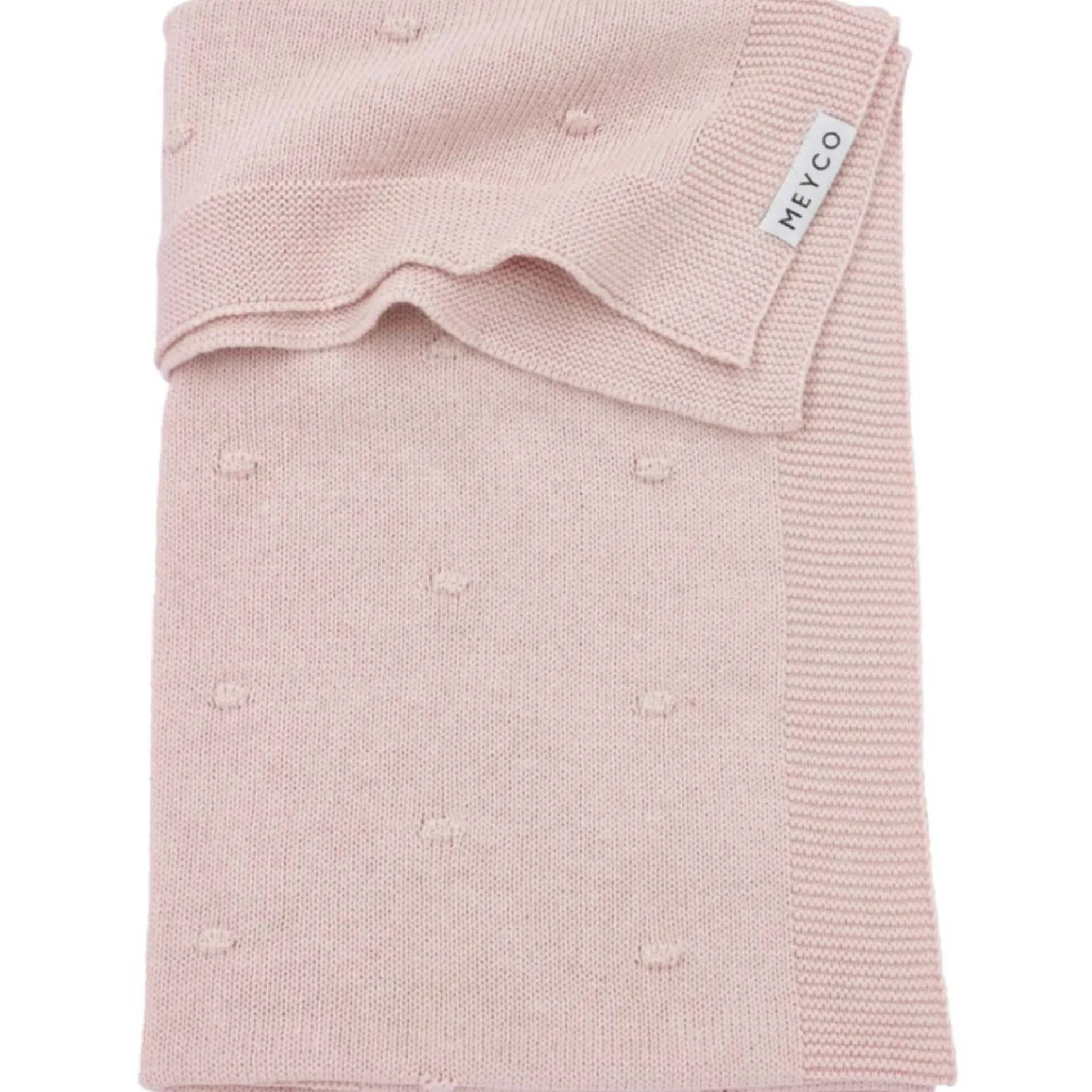 Meyco wiegdeken knots roze