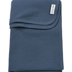 Meyco wiegdeken pure blauw