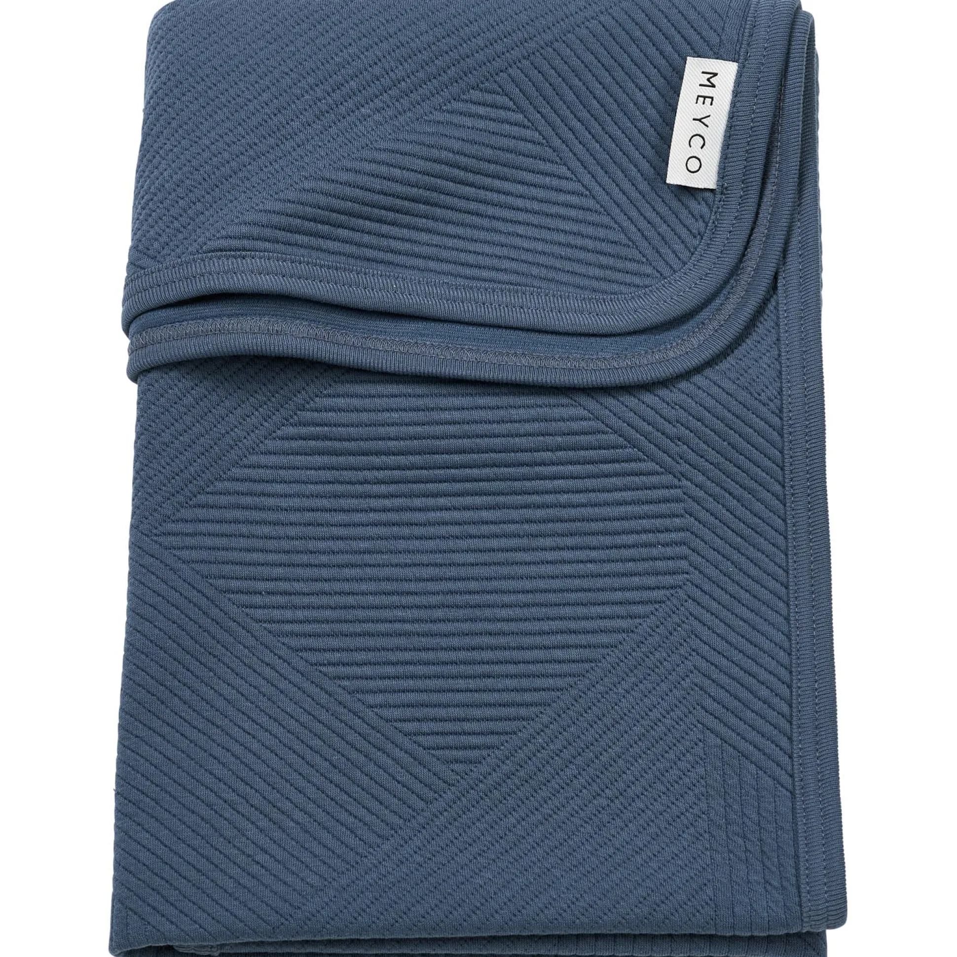 Meyco wiegdeken pure blauw