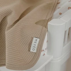 Meyco wiegdeken pure taupe taupe