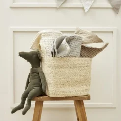 Meyco wiegdeken wafel beige