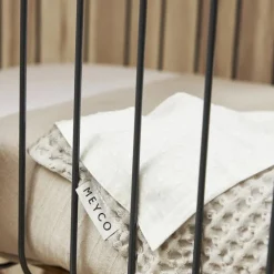 Meyco wiegdeken wafel grijs