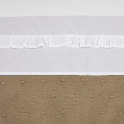 Meyco wieglaken ruffle wit