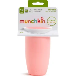 Munchkin drinkbeker Miracle 360 graden - 296 ml 12+ maanden roze