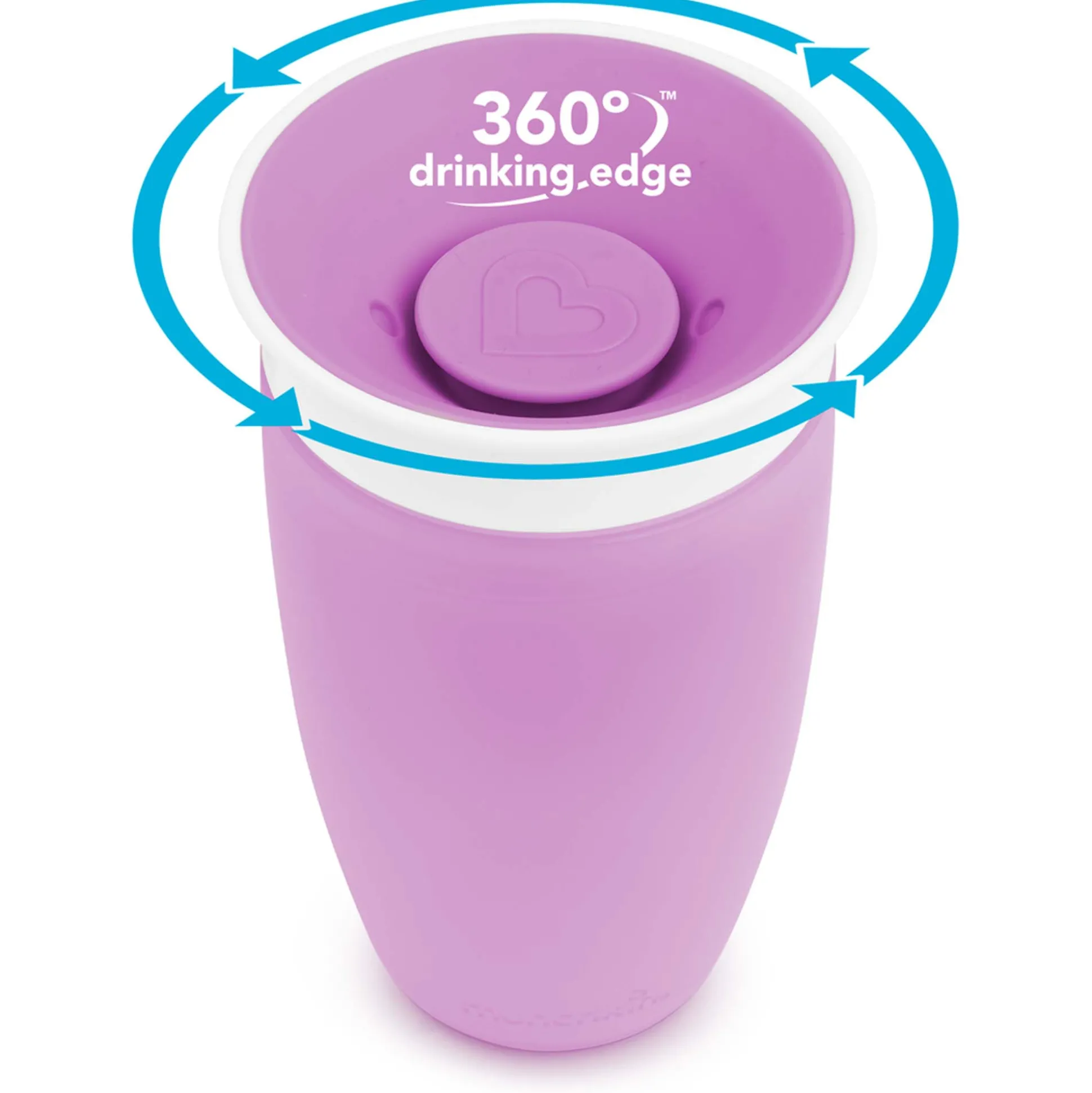 Munchkin drinkbeker Miracle 360 graden - 296 ml 12+ maanden paars